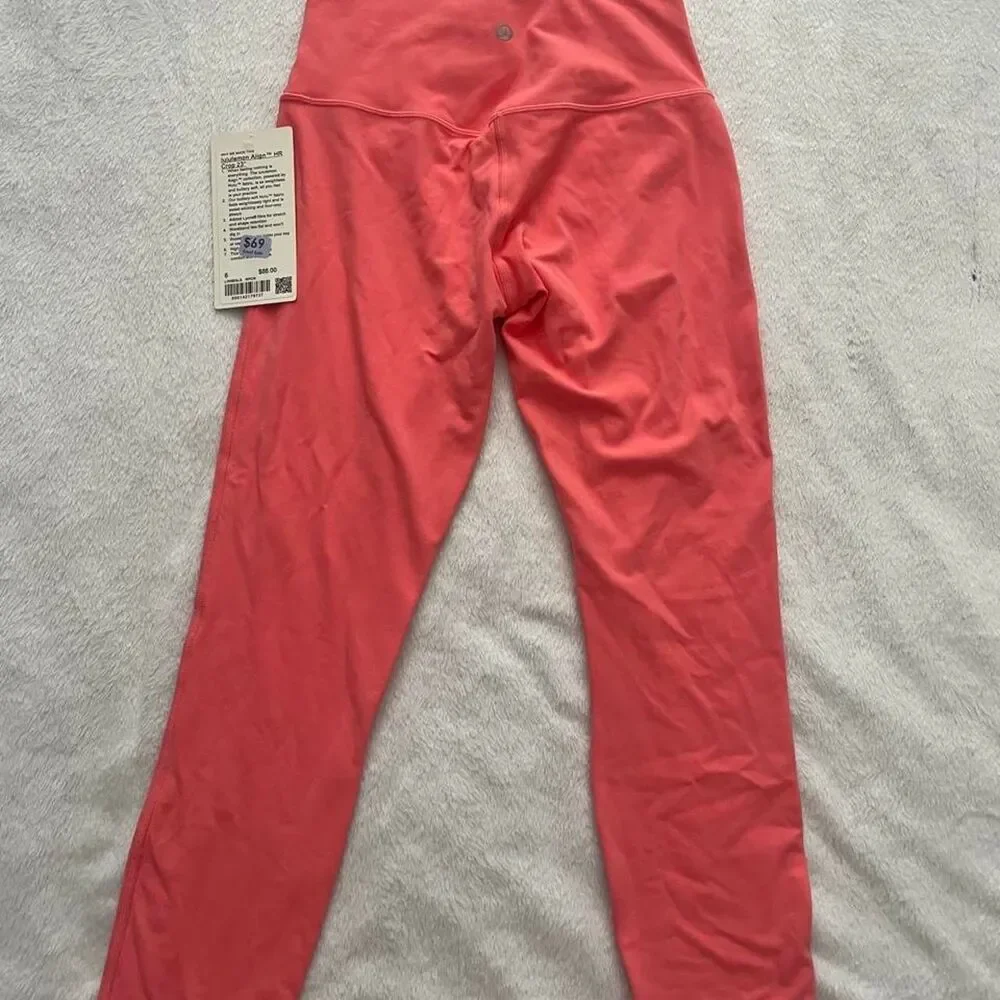Lululemon Align Leggings Women's 6 NWT Athletic Workout Casual Pink Activewear